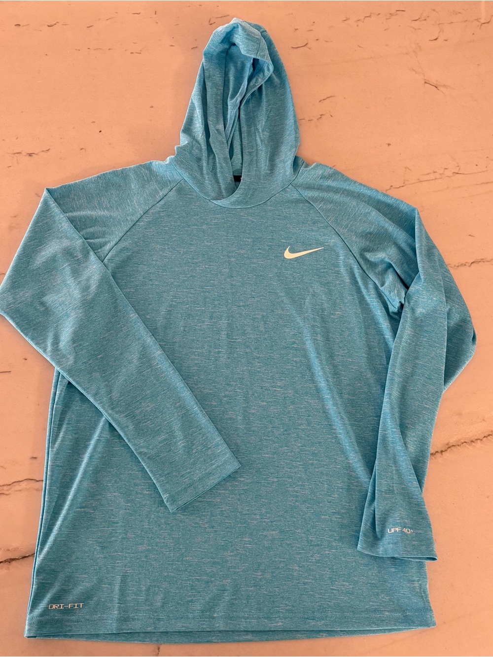 Nike Swim Dri-FIT Pullover Hoodie  Shirt UPF 40+ Blue Men's Medium M